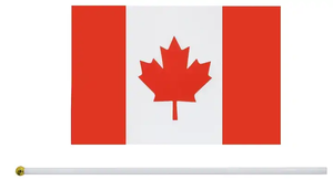 Vente en gros de bâton de drapeau canadien en polyester Mini porte-drapeau de poche Drapeau agitant à la main - Product Image 4