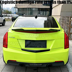 Alerón Trasero para Maletero de Cadillac ATS Sedán 2013 2014 2015 2016 2017 2018 2019, Aspecto de Fibra de Carbono/Negro Brillante - Product Image 2