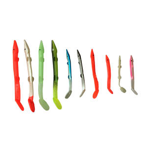 Multi-colore Sabiki Rig <span class=keywords><strong>anguilla</strong></span> esca morbida in plastica <span class=keywords><strong>artificiale</strong></span> per la pesca in acqua salata taglie 7cm 8.5cm 11.6cm - Product Image 1
