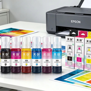 Encre photo COCOLOR compatible Epson EcoTank, 6 couleurs, encre de recharge, flacon d'encre 056 057 107 108 pour imprimante photo L18050 L8050 ET18100 - Product Image 1