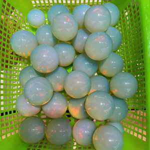 Venta al por Mayor de Esferas de Ópalo Natural Transparente, Piedras Preciosas Pulimentadas, Bolas de Cuarzo Ópalo para Decoración del Hogar y Regalos - Product Image 3