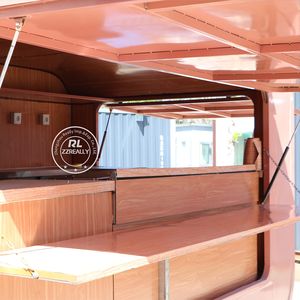 Pink Food Truck Street Remolque móvil de comida rápida con máquinas de cocina completas - Product Image 5