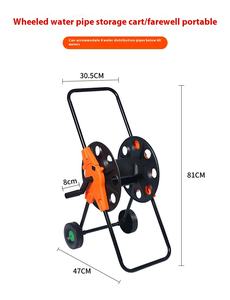 Support de lavage de voiture de <span class=keywords><strong>tuyau</strong></span> <span class=keywords><strong>d</strong></span>'eau à roues pliant <span class=keywords><strong>60</strong></span> <span class=keywords><strong>m</strong></span> de stockage de <span class=keywords><strong>tuyau</strong></span> domestique artefact support de rembobinage de voiture en plastique - Product Image 6