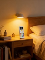 Télécommande intelligente IR en plastique à apprentissage automatique pour audio/lumière - 21 touches, écran tactile et codage couleur |   Étoquez votre gamme de solutions pour la maison intelligente