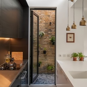 Puerta abatible de entrada de diseño de aluminio moderno de Venta caliente personalizada puertas abatibles de aluminio de seguridad exterior para la venta - Product Image 6