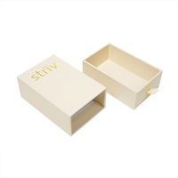 Boîtes rigides en papier avec logo personnalisé, boîte cadeau coulissante de luxe avec ruban et languette de tirage pour emballages de bijoux et de cosmétiques