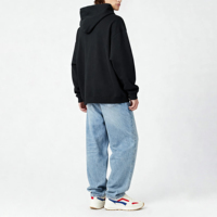 Sudaderas con Capucha de Felpa Francesa de Algodón de Alta Calidad, Hombros Caídos, Talla Grande, Transpirables, con Bolsillo 3D, Lisas, Unisex