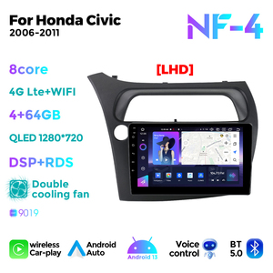 Navifiy NF mới nhất Android Màn hình cảm ứng xe hơi <span class=keywords><strong>Stereo</strong></span> cho đối với Honda Civic 2006 2011 Hỗ trợ 360 máy ảnh DVR OBD <span class=keywords><strong>TPMS</strong></span> - Product Image 3