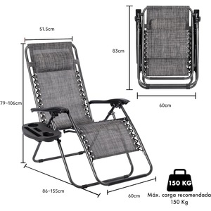 Chaise de plage pliante portable avec pieds larges Salon de sable doux anti-évier pour camping en plein air, patio, herbe, utilisation partout! - Product Image 3