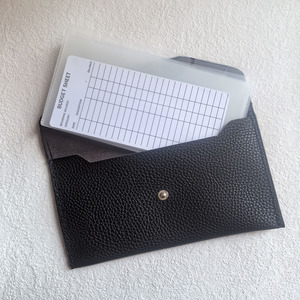 Raccoglitore economico personale in plastica trasparente satinato A6 custodia per risparmio di denaro - Product Image 2