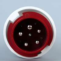 Prise industrielle étanche IP67 380V 415V 63A 5 pôles 3 phases Connecteur électrique ZNG-035