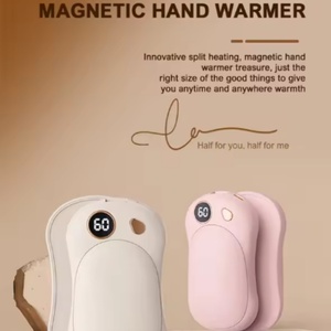 Lot de 2 chauffe-mains magnétiques rechargeables PTC, charge USB, thermostat réglable, portables pour la maison et l'extérieur - Product Image 6