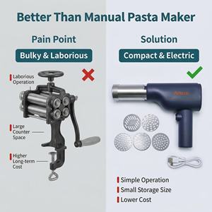 Máquina para Hacer Idiyappam Insta <span class=keywords><strong>Mami</strong></span>, Automática, Eléctrica, Portátil, para Hacer Pasta y Fideos, con Batería de 1500 mAh, Capacidad de 200 g - Product Image 4