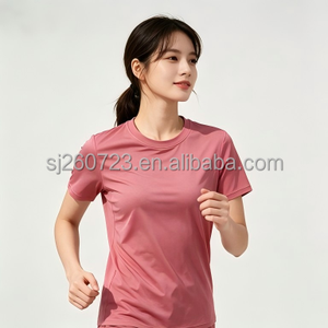 Nuova T-shirt Estiva da Donna 2026 in Seta Ghiaccio a Maniche Corte, Maglia Sottile e Fresca in Poliestere, Top Unico per Corsa, Palestra e Attività all'Aperto - Product Image 2