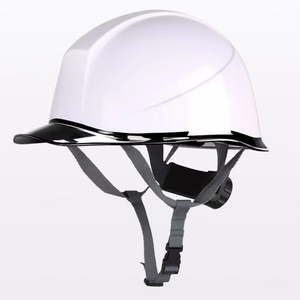 Casque de sécurité blanc de type V sans fentes avec visière transparente pour la protection - Product Image 6
