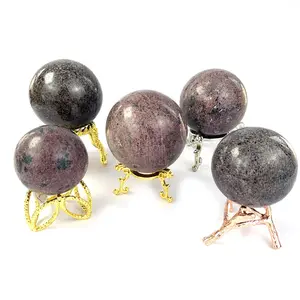 Wholesale healing hot sale gemstone crystal ball natural polish garnet sphere for decoration