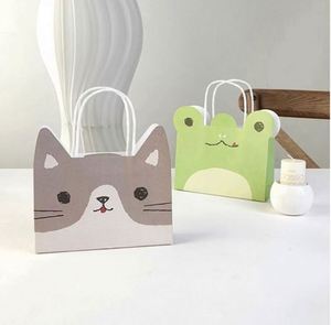 Classic Candy Animal Tote Gift <b>Bags</b> with Twisted Handles Custom Logo Printed Kraft Paper for Birthday Parties & Kids - Product Image 2