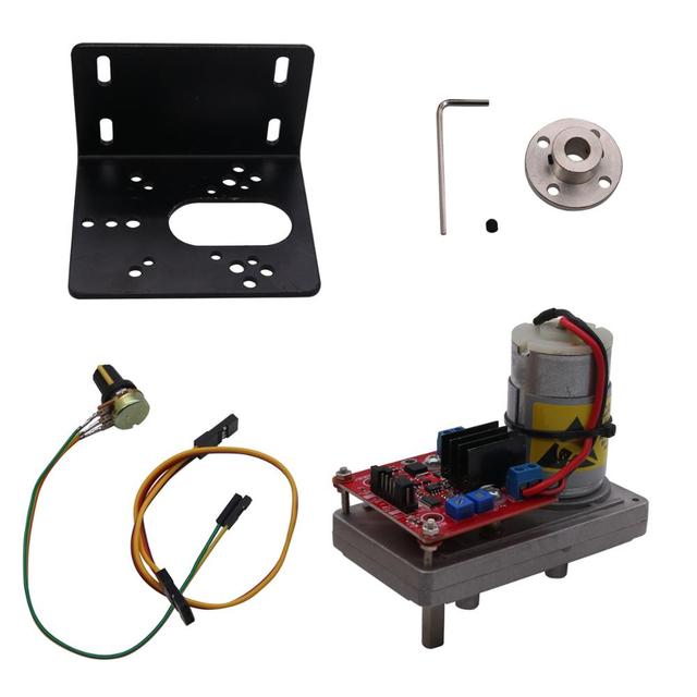 DC 12V-24V 380kg.cm High Torque Servo Steel Gear with Potentiometer for Robot Mechanical Arm