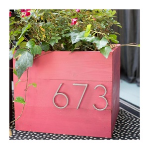 Plaque de porte personnalisée en acier inoxydable avec lettres dorées 3D pour numéros de maison, d'hôtel, d'appartement - Product Image 3