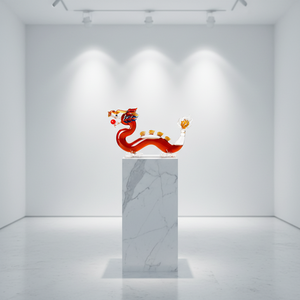 JY Wholesale, bouteille de vin miniature de 100 ml en forme d'animal du zodiaque, dragon, pour bourbon, whisky, tequila - Product Image 2