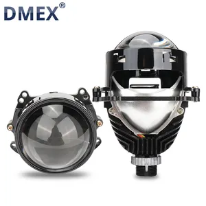 Dmex E7 2.5 3.0 Inch Bi Led Projector Lens Auto Koplampen Met Led Angel Eyes Hoge Dimlicht Projector Lens 90W 10000 Lumen