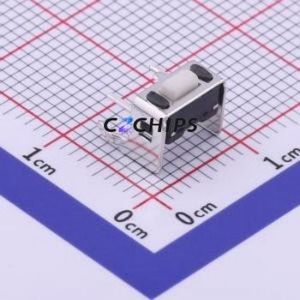 TS-1001V-AR04326 Tactile Switch Through hole Switch Single Pole Single Throw Rectangle Button 2.6N Right Angle Insert - Product Image 1