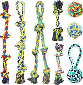 Production personnalisée de jouets à mâcher pour chiens en matériaux colorés pour le nettoyage des dents des chiots et des chats - Product Image 1