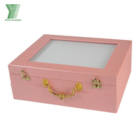 Boîtes cadeaux en forme de valise en carton personnalisées de luxe Tiroir à doublure en éponge de stratification mate pour l'emballage de bijoux de vêtements de fleurs