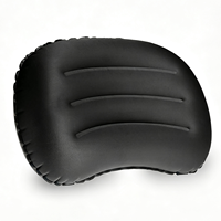 Coussin de soutien lombaire gonflable portable pliable, coussin ergonomique pour le dos, idéal pour les voyages, la voiture, le bureau et le camping