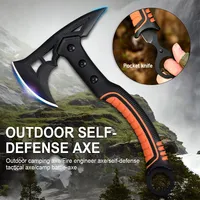 Hache de survie portable avec mini marteau et petit couteau pour usage industriel et bricolage