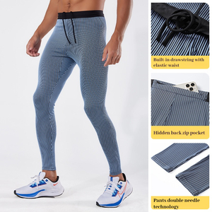 Pantalons de compression décontractés pour hommes Leggings à séchage rapide Gym Fitness Running Collants Méthode de tissage non tissé <span class=keywords><strong>Sous</strong></span>-vêtements masculins - Product Image 2