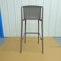 Chaises de bar hautes en plastique PP, design moderne, pour cuisine, bar à domicile, hôtel, restaurant, club