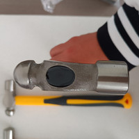 Marteau à bille en plastique moleté antidérapant en acier au carbone traité thermiquement pour les mécaniciens professionnels