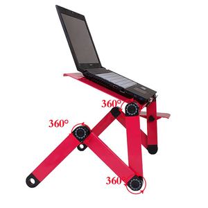 Mesa de Computador Dobrável para Cama, Suporte Portátil para Laptop, Mesa Ajustável Ventilada para PC - Product Image 1