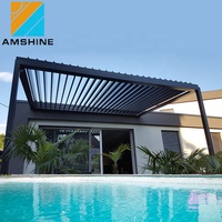 Pergola en aluminium avec toit à lames, abri extérieur pour patio, cuisine extérieure, prix