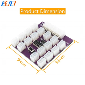 ATX 24PIN гнездовая до 17*12 В PCI-E 6-контактный разъем блок питания для видеокарты GPU - Product Image 3
