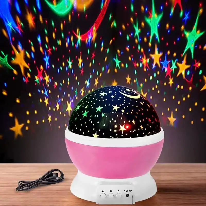 Starry Sky Light Ocean Projector Lamp Colorful Usb Led Moon Nebula Night Light For Kids