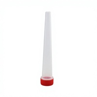 Tube d'emballage conique en plastique en gros 98mm 120mm avec fermeture sécurité enfant, impression personnalisée, fabrication OEM