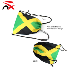 Sac de sport promotionnel avec drapeau, 34*42cm, en Oxford 210D, portable, imperméable, sac de <span class=keywords><strong>voyage</strong></span> à cordon avec drapeau jamaïcain - Product Image 3