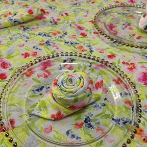 New Fashion <strong>Yellow</strong> 120 Round Digital Print 100% Polyester Resistant <strong>Table</strong> <strong>Cloth</strong> for Hotel Home - Product Image 4