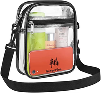 Sac messager imperméable personnalisé Sac à bandoulière transparent en PVC transparent pour femmes avec prix de gros
