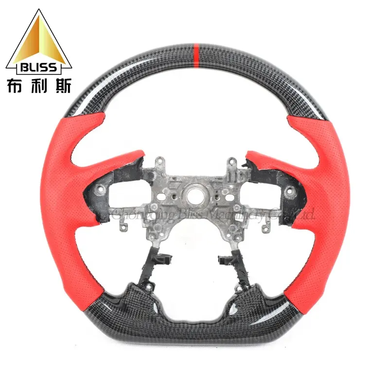 Auto Modified Racing Carbon Fiber Quick Release Horn Button Cover Set Rack Switch Coupe Steering Wheel