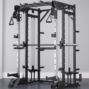 Máquina Smith Multifuncional con Sistema de <span class=keywords><strong>Poleas</strong></span> Dobles, Equipo de Entrenamiento de Fuerza para Gimnasio Comercial, <span class=keywords><strong>Jaula</strong></span> de Sentadillas - Product Image 1