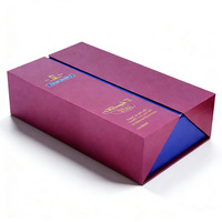 Cajas de Regalo Magnéticas de Lujo Personalizadas con Doble Puerta de Cartón Rígido para Botellas de Vino Tinto, Champán, Whisky y Bebidas de Boda