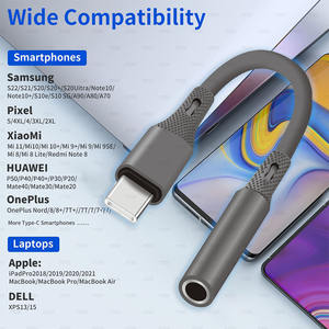 Adaptor Jack Headphone USB Type C ke 3.5mm Female dari Silika Gel Lembut, Kabel Dongle Audio USB C ke Aux untuk iPhone 15 Samsung - Product Image 4