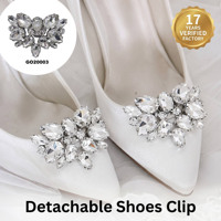 Clips de chaussures amovibles en perles rondes et strass, accessoires personnalisés détachables pour chaussures de mariée