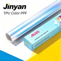 Film de protection de peinture (PPF) en TPU transparent irisé / argent holographique pour voiture, auto-réparant, anti-rayures, 1,52 m x 15 m, 7,5 mil