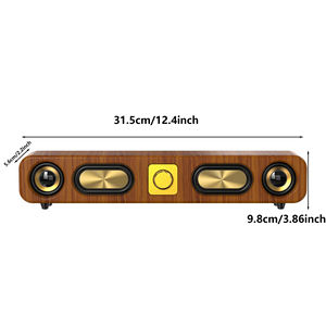 Retro Klassieke Blue Tooth Muziek <span class=keywords><strong>Speaker</strong></span> Thuis Desktop Indoor Draagbare Houten Soundbar <span class=keywords><strong>Subwoofer</strong></span> Draadloze Actieve Audio <span class=keywords><strong>Speaker</strong></span> - Product Image 6