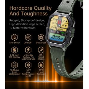 Reloj Inteligente Deportivo C28 2026 para Hombre, Múltiples Modos Deportivos, Asistente de Voz ChatGPT, Resistente a Impactos, Impermeable, Gestión de Salud - Product Image 2