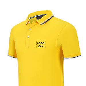 Polo pour homme 100% coton à manches courtes Polo à couleur contrastée Nouveau vêtement Mode décontractée d'été Hauts pour homme - Product Image 4